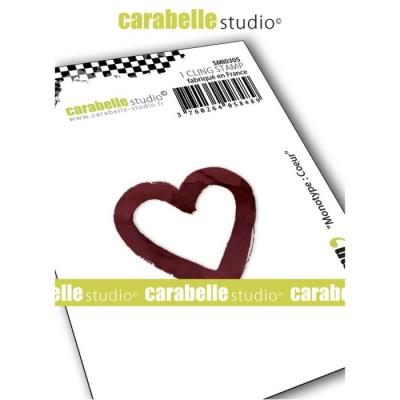 Carabella Studio Cling Stamp - Small Monotypes Heart